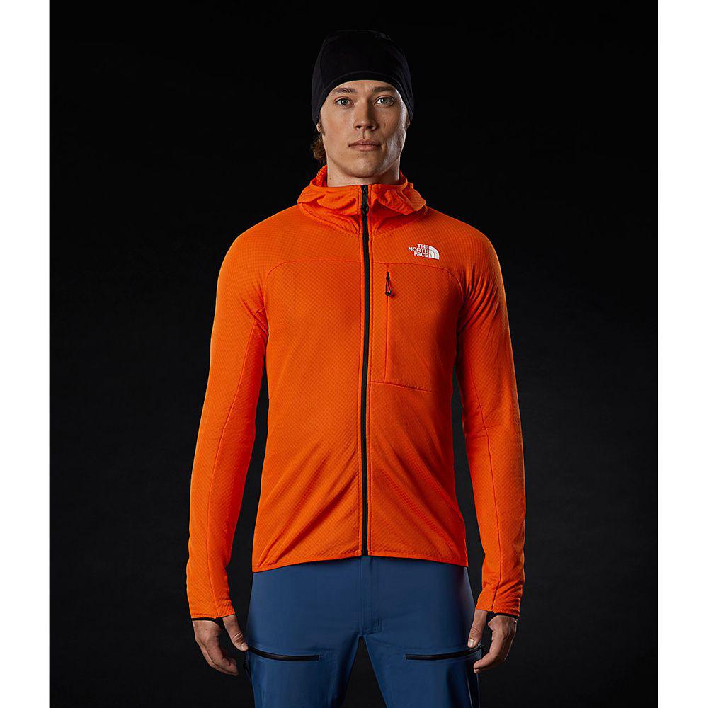 The North Face Summit L2 Futurefleece™ Full Zip Ανδρικα Μπουφάν Με Κουκούλα - Κοκκινα Πορτοκαλι (HNZ